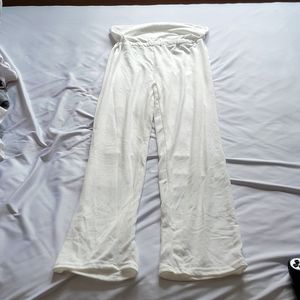 White Polyester Pants